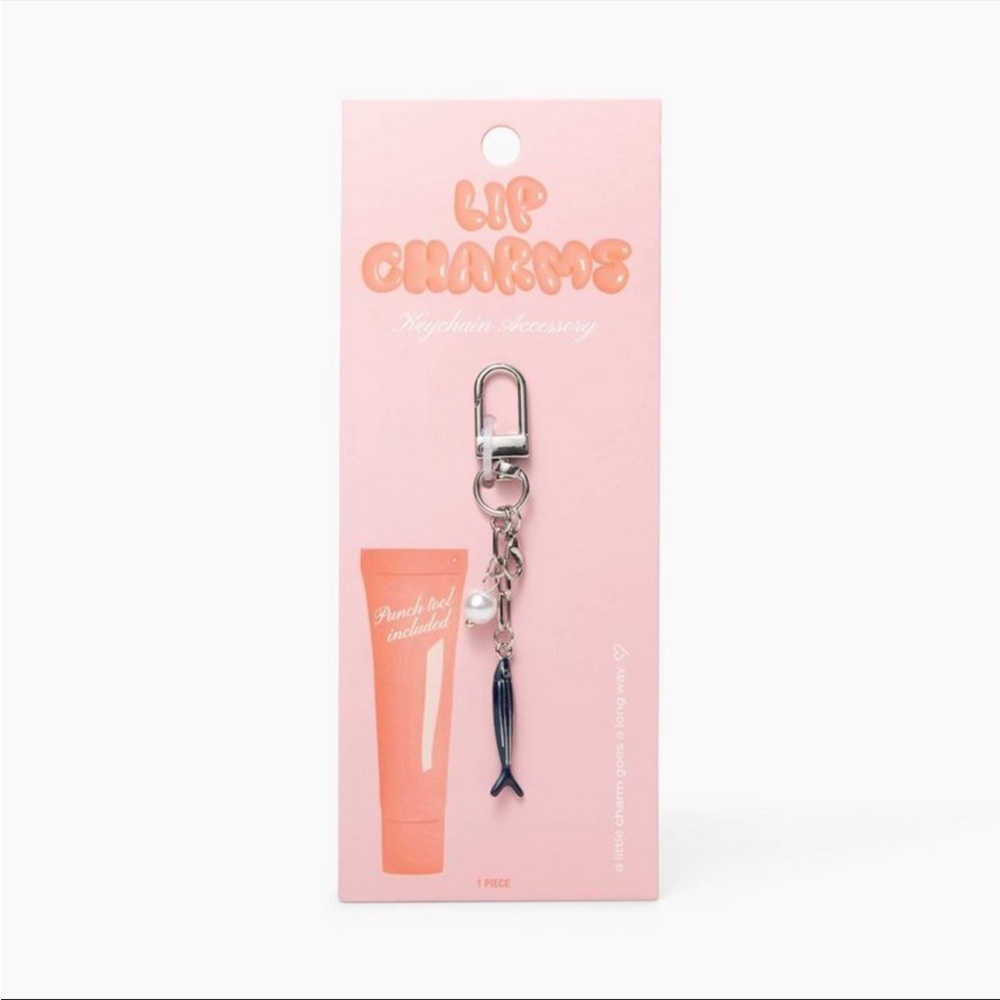 Studio Artifact Fish Lip Balm Keychain Accessory | Lip Charm Holder Tool | NWT